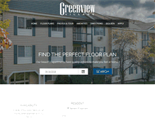 Tablet Screenshot of greenviewvillage-apts.com